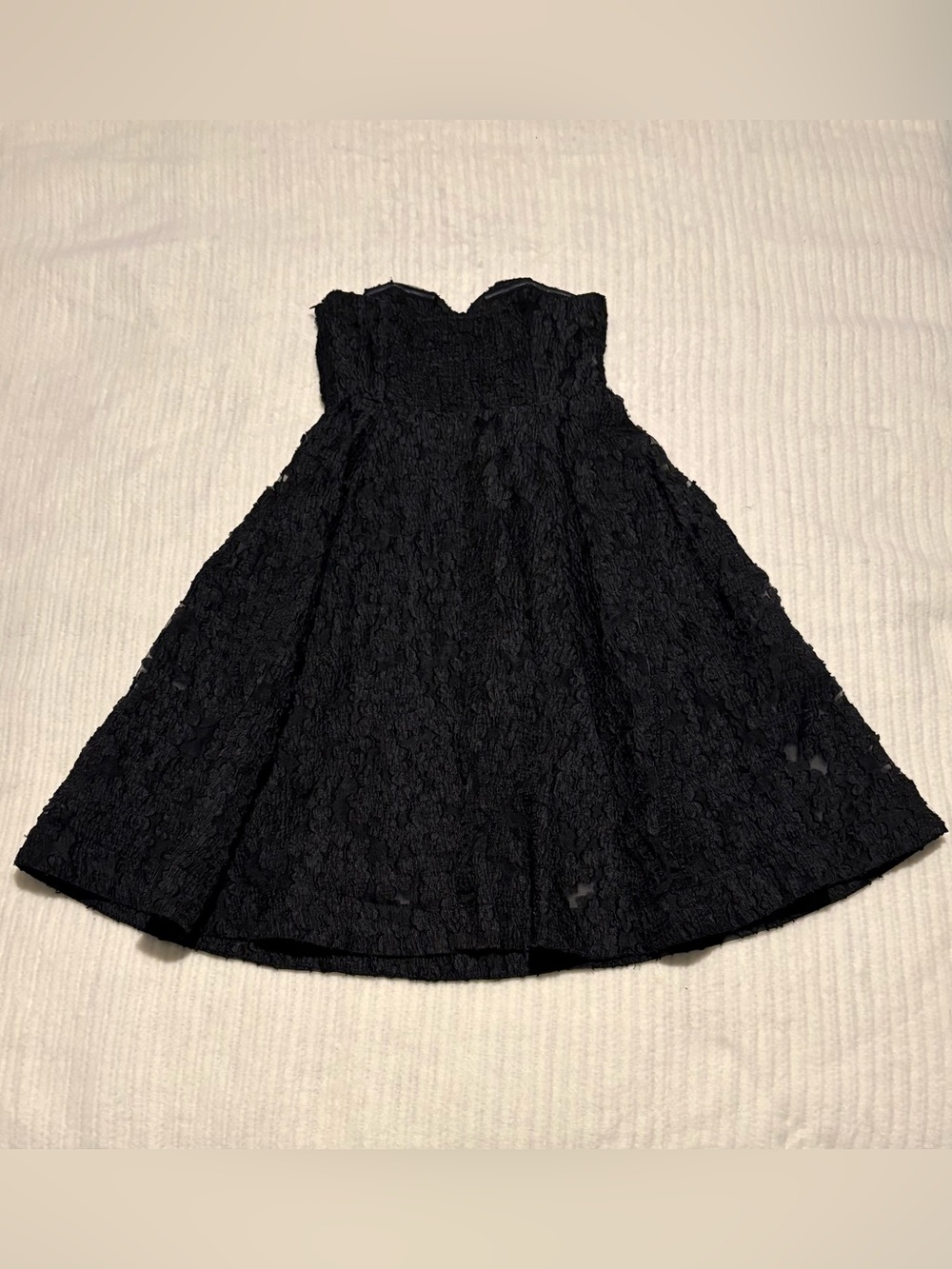 Anthropologie - Black Women's Strapless Dress Timeless Black